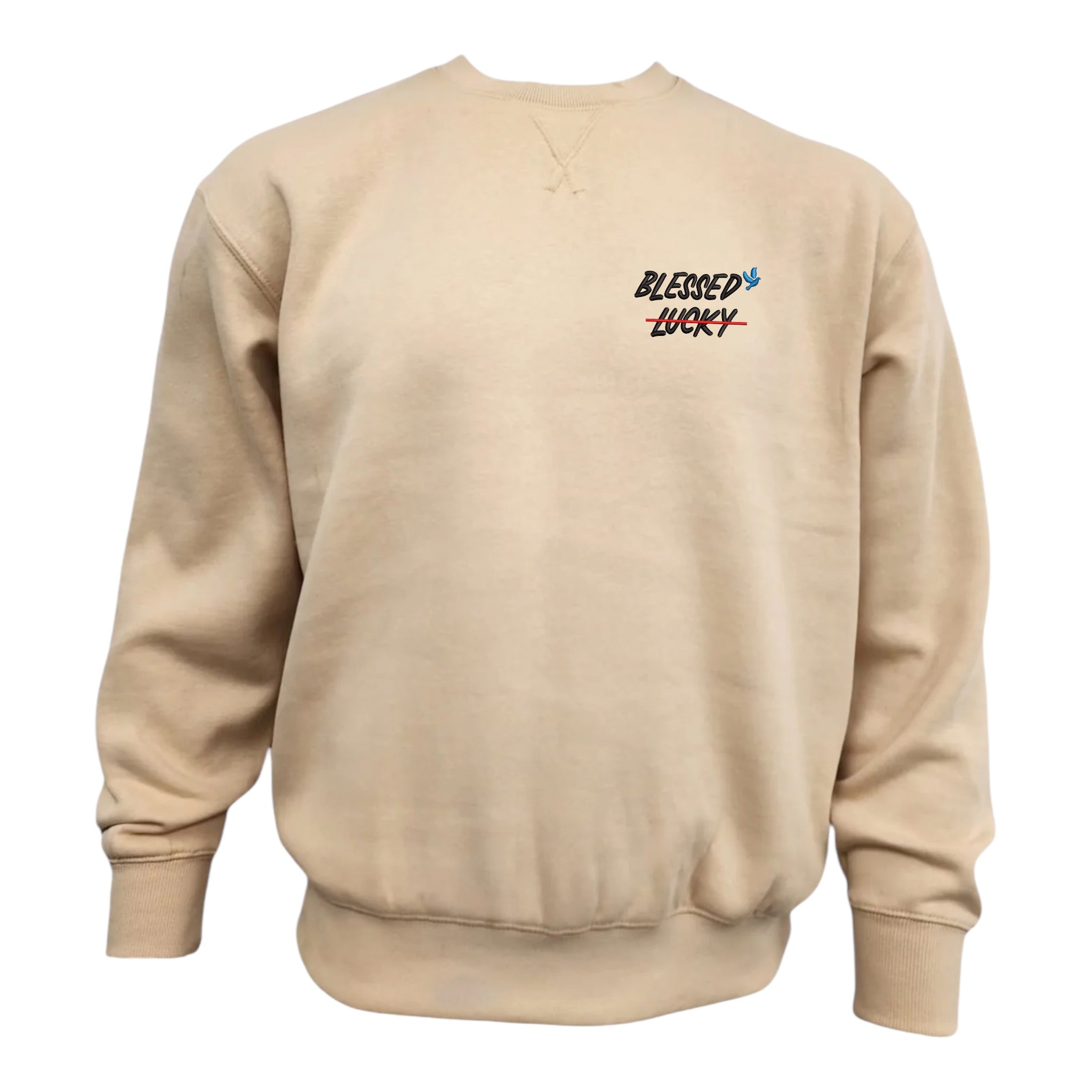 Blessed, not lucky Crewneck Sweatshirt