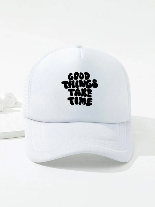 'Good things take Time' Trucker - Hat - Sinners2Saints