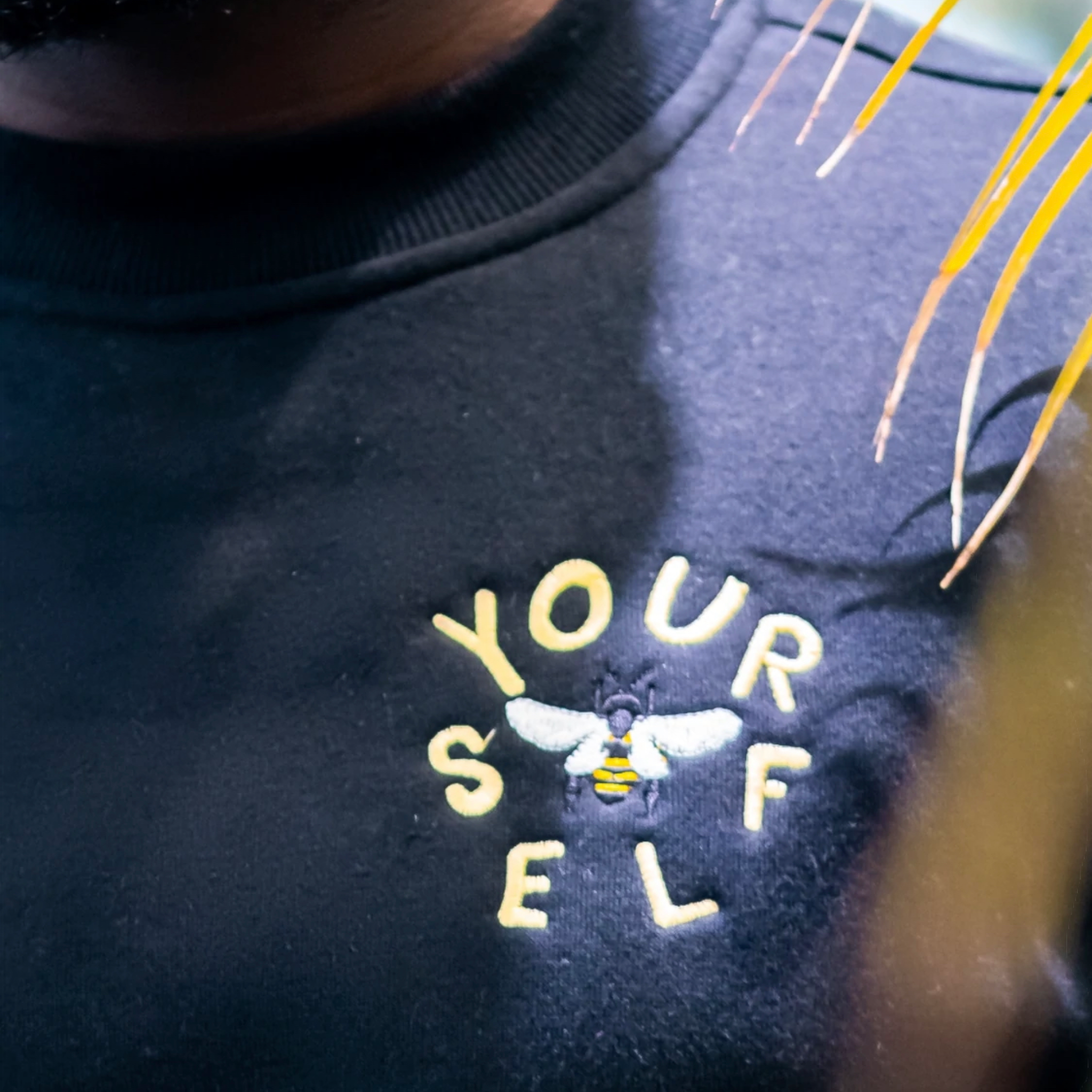 Embroidered Bee yourself crewneck sweatshirt - Unisex - TheSinners2Saints