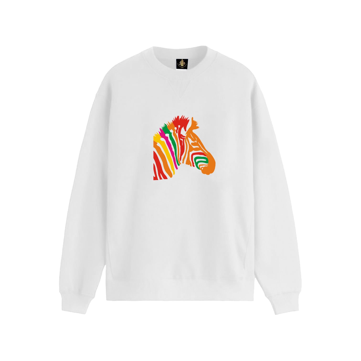 Zebra Plush Crewneck Sweatshirt - Sinners2Saints
