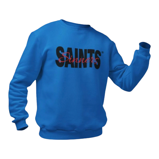 Signed Across - Crewneck Sweatshirt (Men, Women) - colors (Royal Blue, Sport Grey, Ecru) - TheSinners2Saints