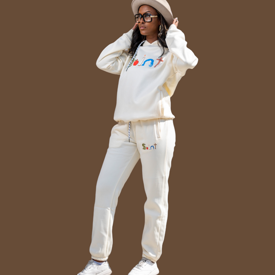 SAINT Matching Sets (Hoodies and Pants) - Creme color **Limited Release - TheSinners2Saints