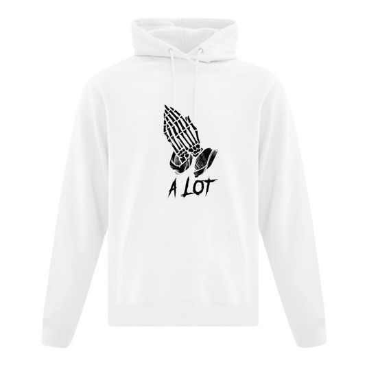 Pray A Lot Hoodie - (Men and Women) - White color - TheSinners2Saints