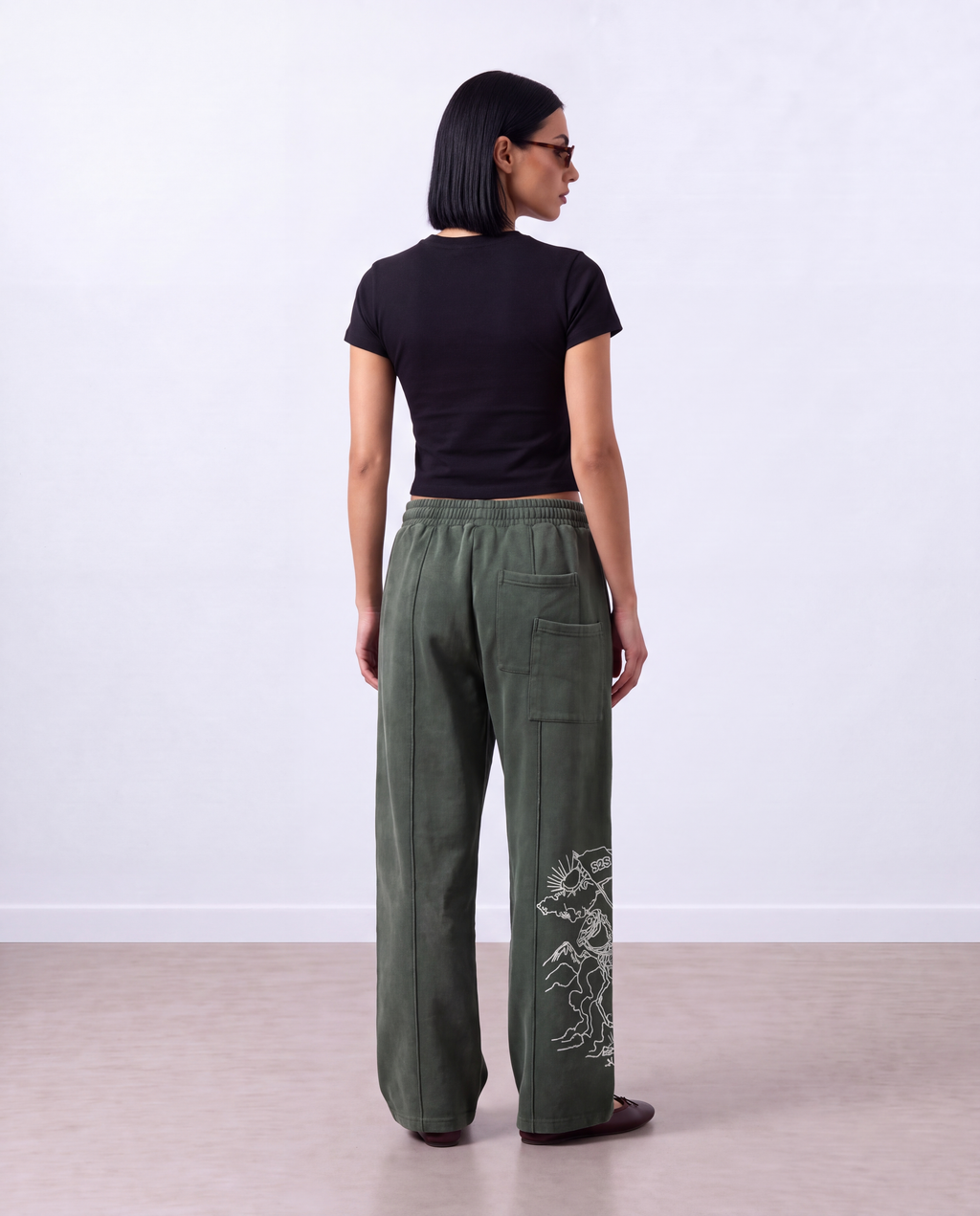 The Mantle Pant, Washed Green - Sinners2Saints