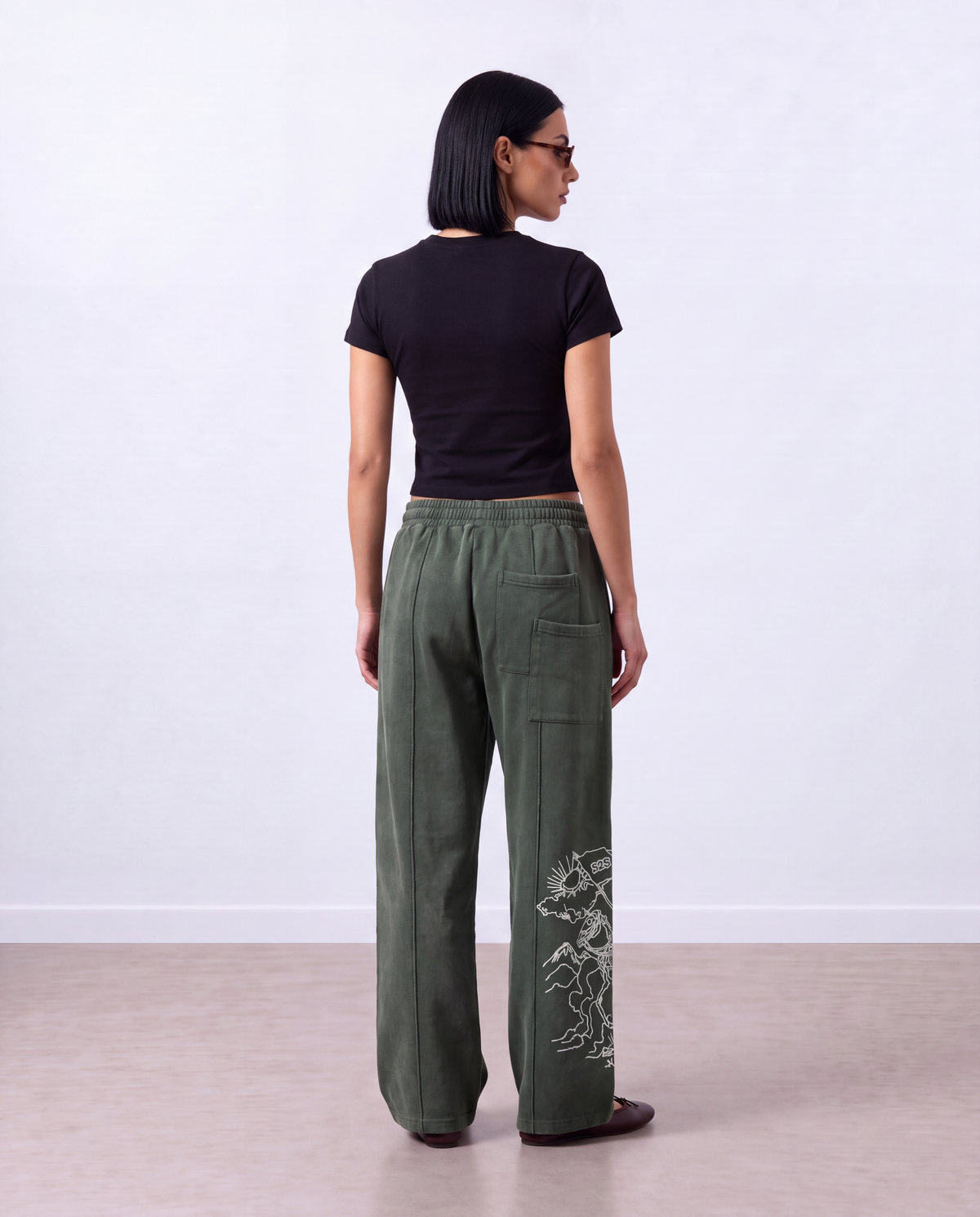 The Mantle Pant, Washed Green - Sinners2Saints