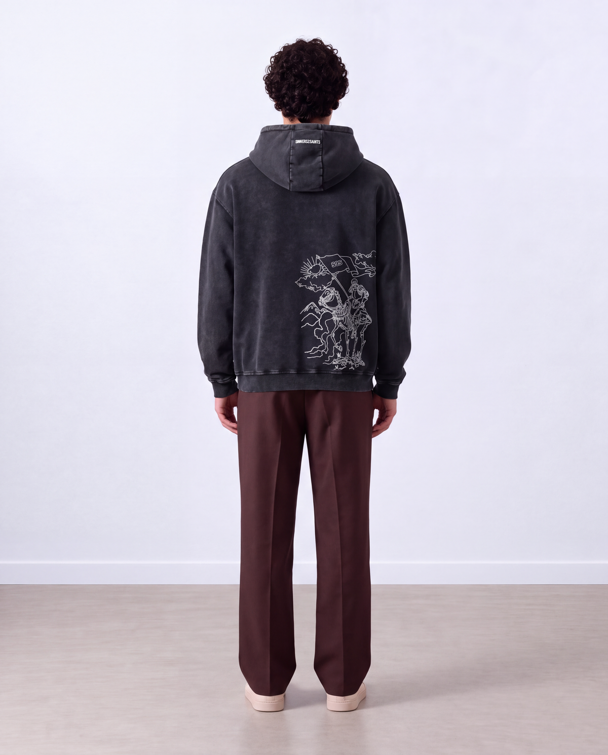 The Mantle Hoodie (Washed Black) - Sinners2Saints