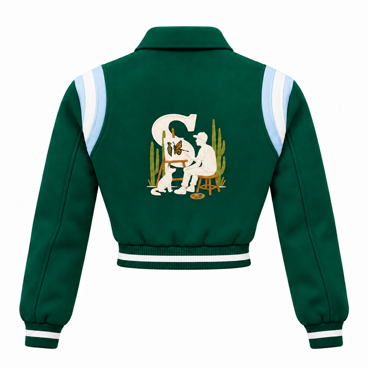 In Progress - Cropped Varsity Jacket