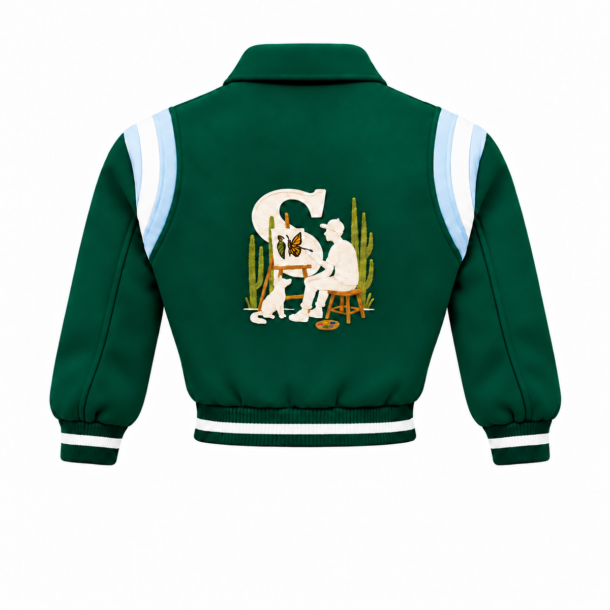 In Progress - Cropped Varsity Jacket