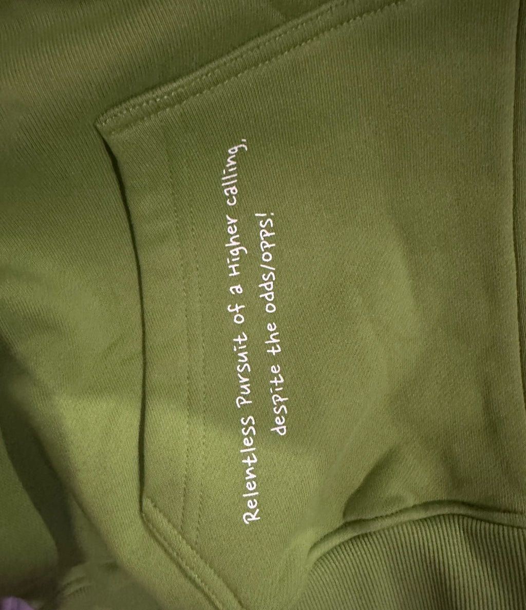 Zip Up Knight’s Mantle Oversized Hoodie *Limited Edition - Viridescent color