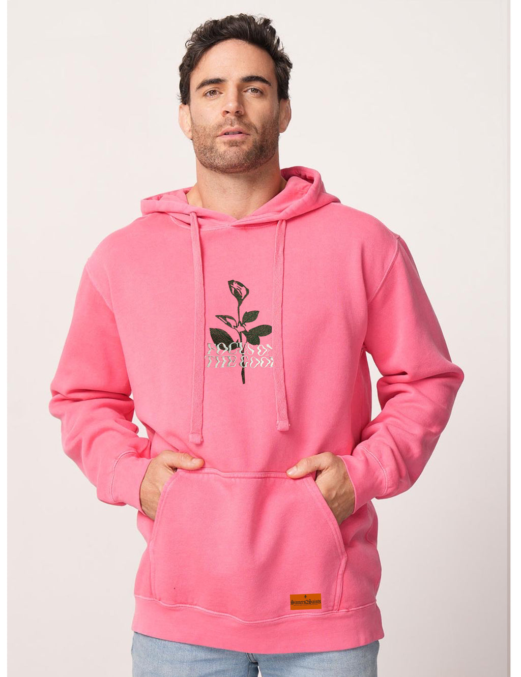 "Focus on the Good" Hoodie - PREMIUM PIGMENT DYED HOODIE