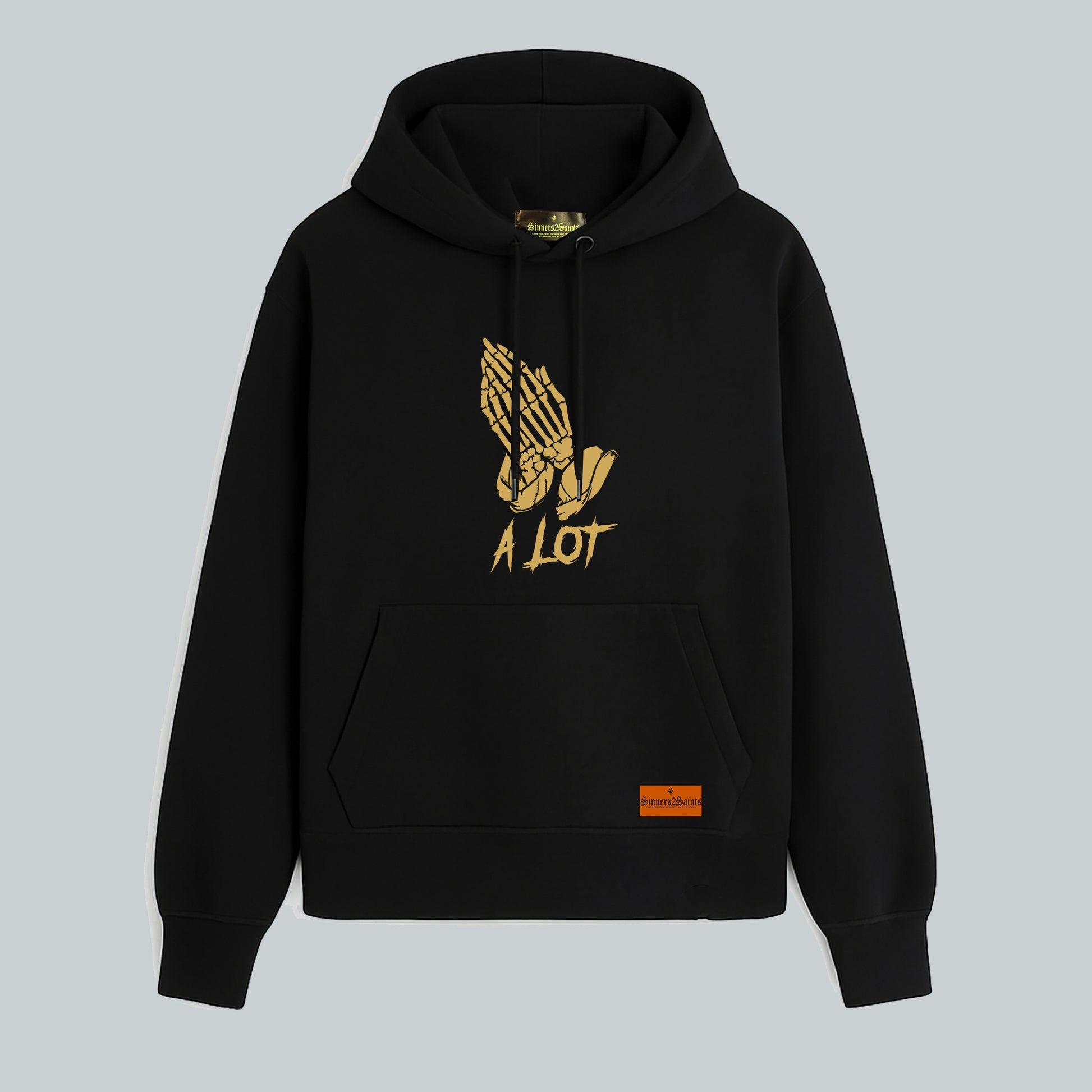 PRAY A LOT Hoodie - Gold - Sinners2Saints