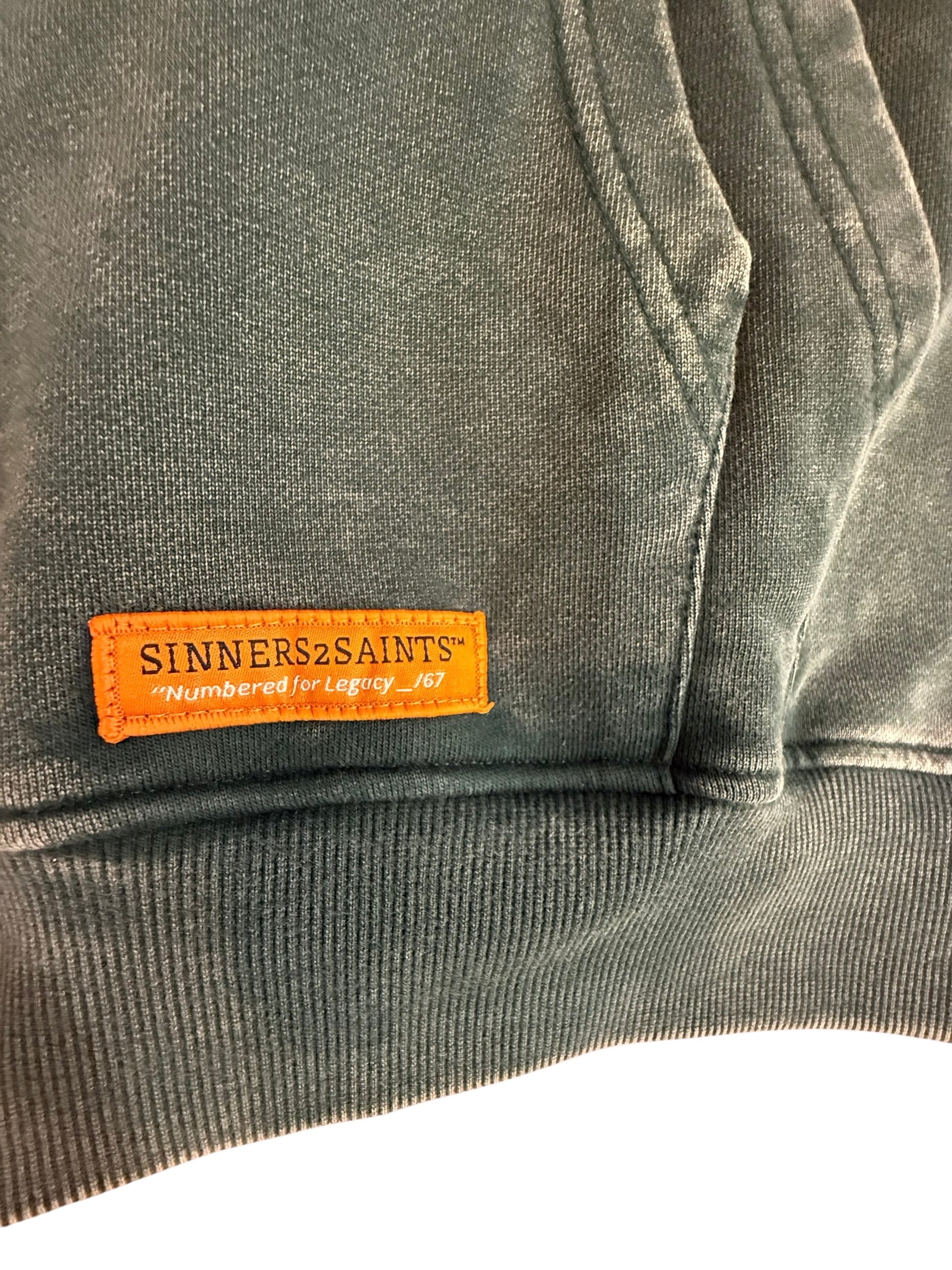 The Mantle Hoodie (Washed Green) - Sinners2Saints