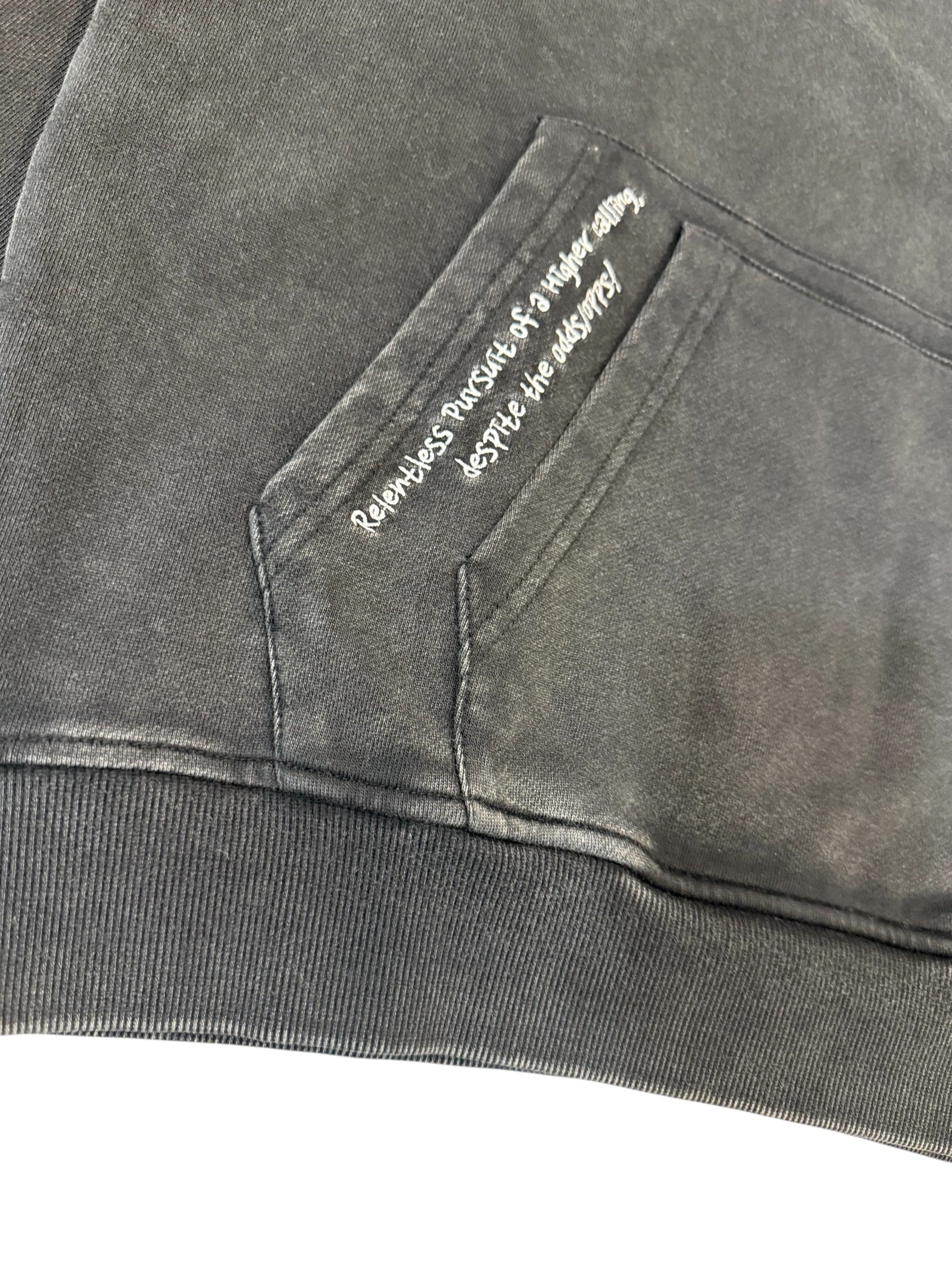 The Mantle Hoodie (Washed Black) - Sinners2Saints