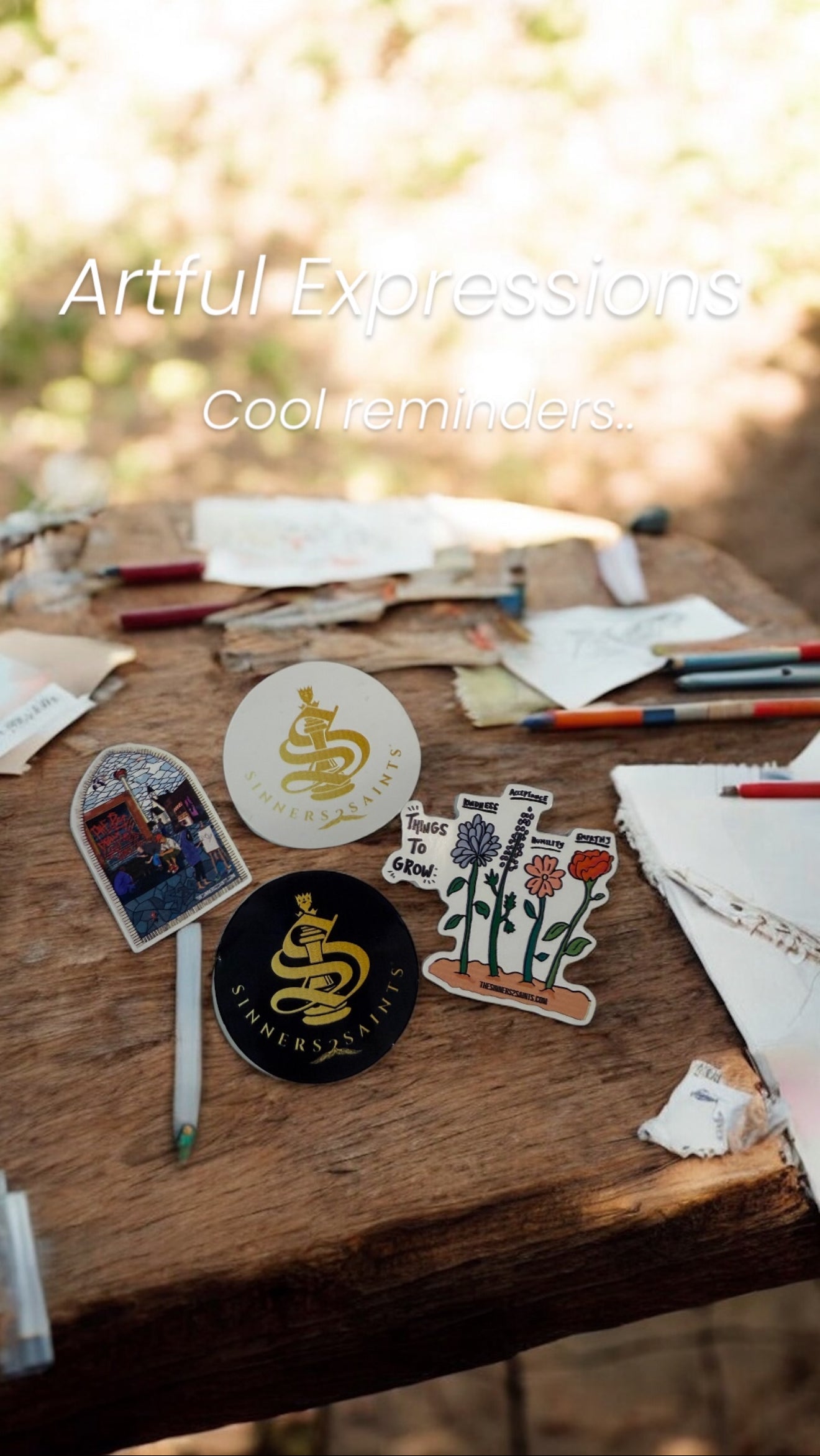 Stickers - Artful Expressions (pack of 4)