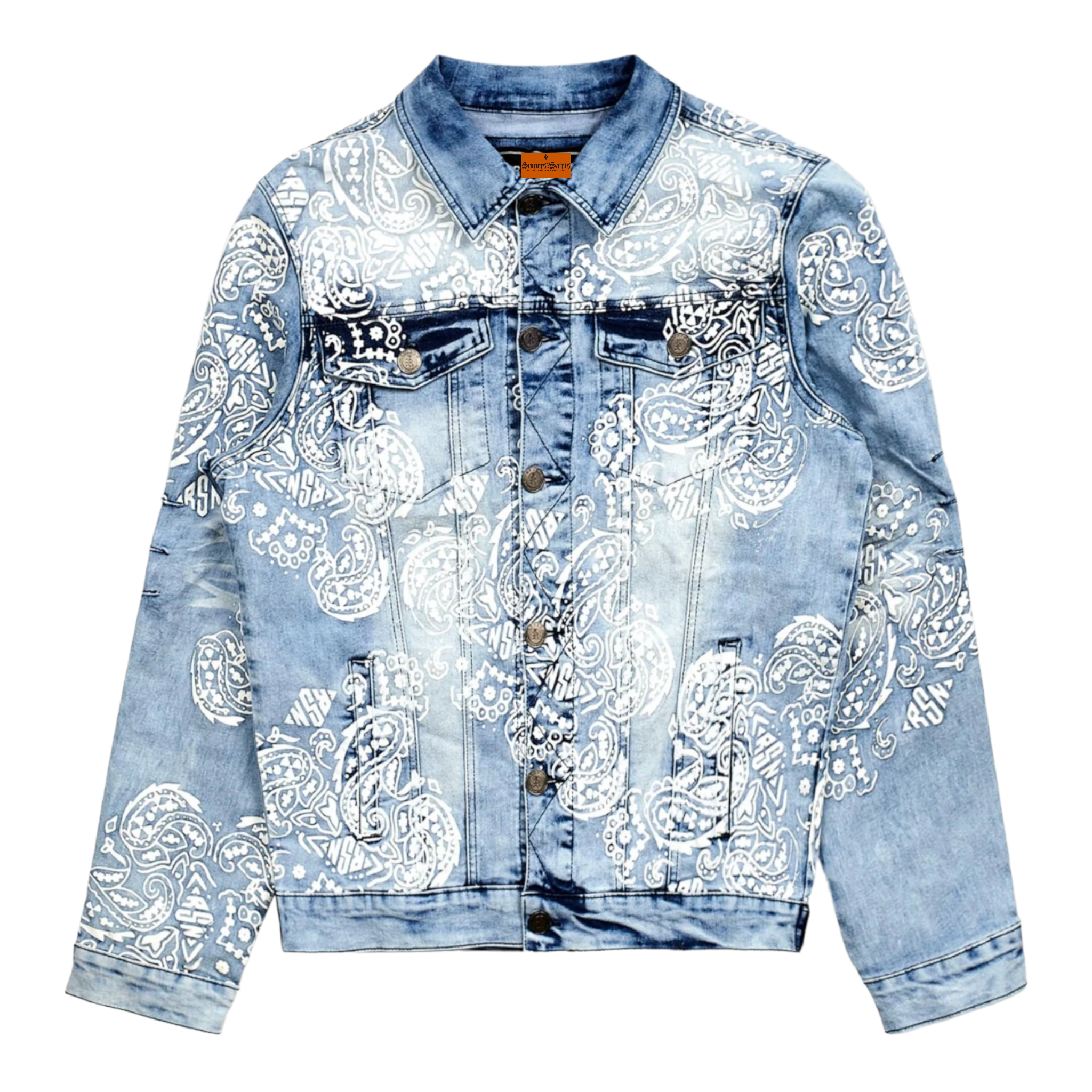 Buy Blue Denim Jean Jacket With Patches Bleach Treatment With Tri Color  Paint Splatter Embellishment Coca Cola Inspired Jean Jacket Online in India  - Etsy