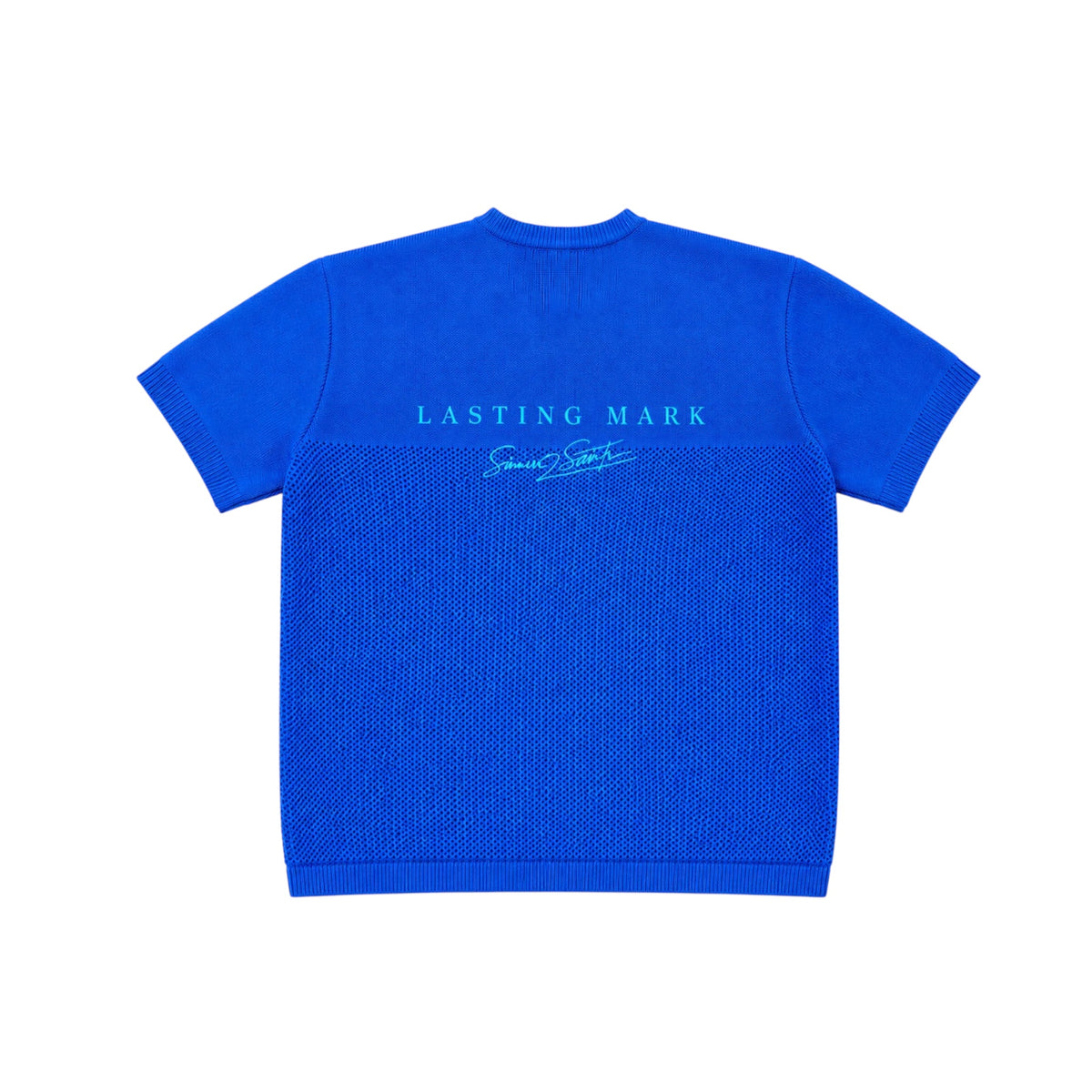 Lasting mark mesh knit