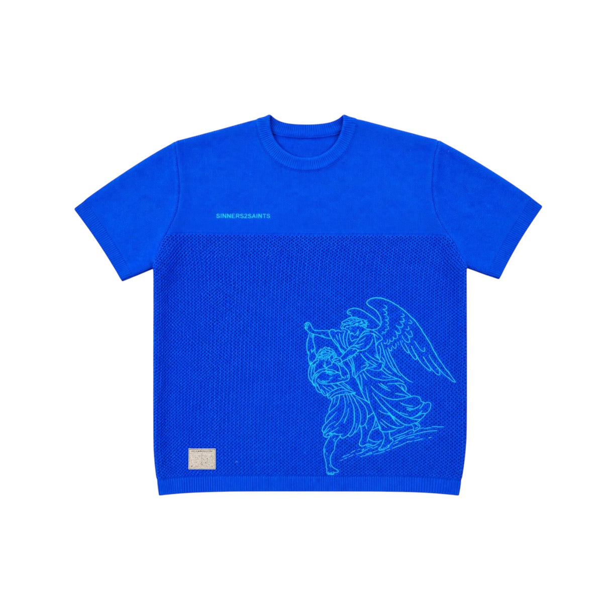 Lasting mark mesh knit