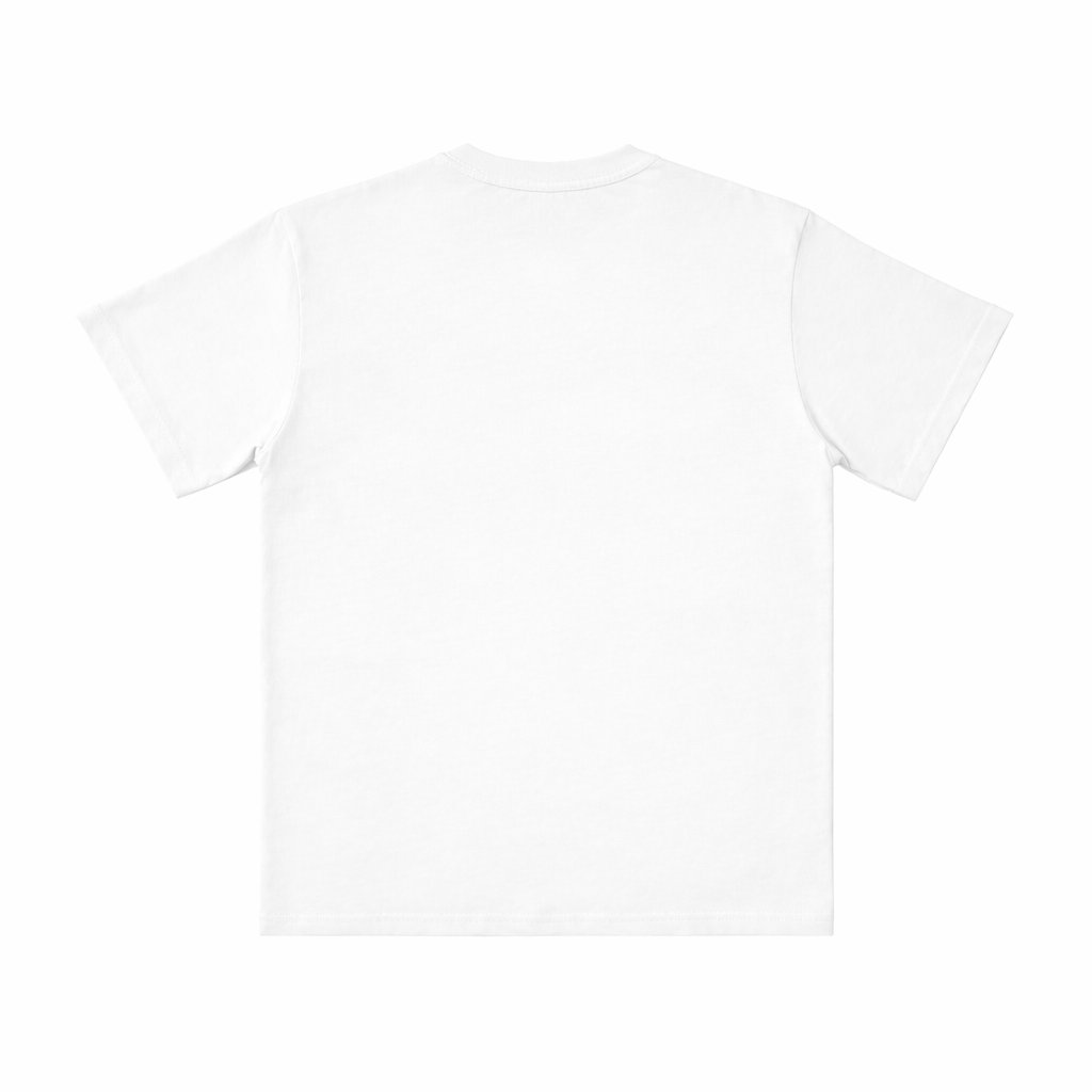 Lassoed by Purpose Tee in White — back view, cut-and-sew faith T-shirt by Sinners2Saints