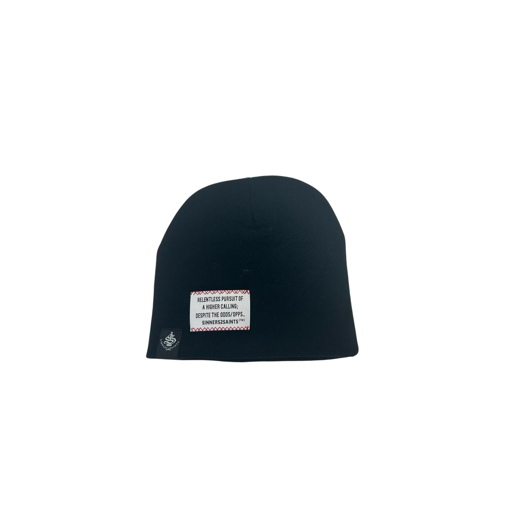 The Mantle Beanie — back view, one size fits most, part of The Mantle collection