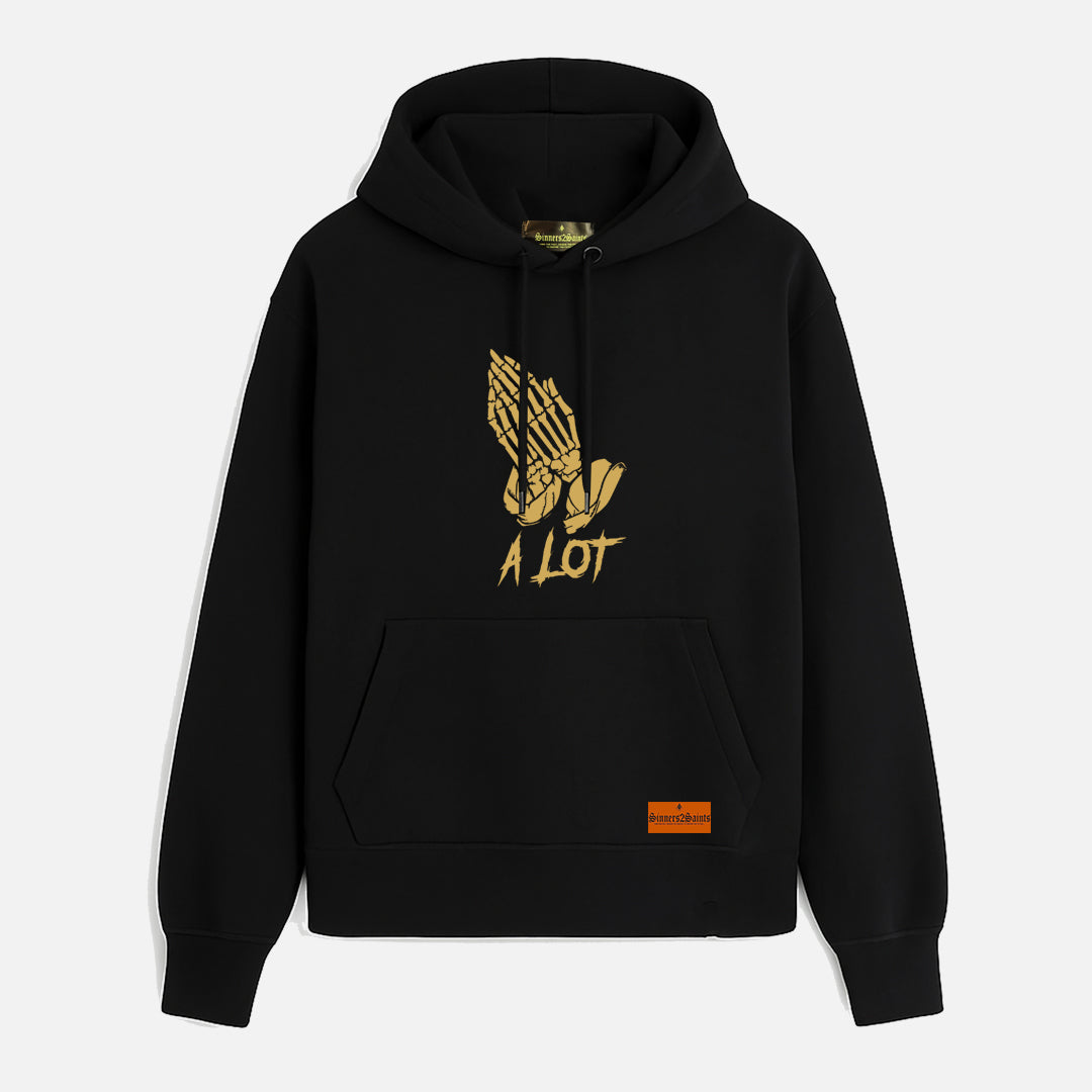 PRAY A LOT Hoodie - Gold - Sinners2Saints