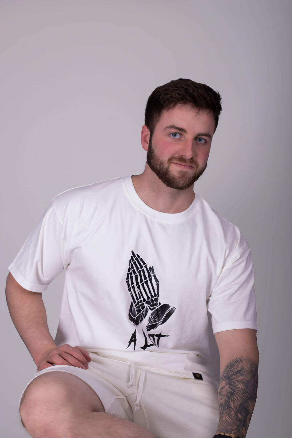 T-Shirt - Pray A Lot (Men, Women) - colors - (White, Mustard) - TheSinners2Saints