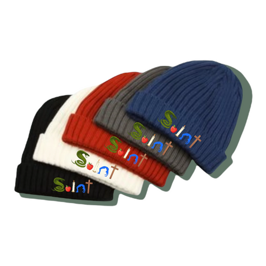 Stylish Chunky Beanies - Saint embroidered - Exclusive Limited Release ** - TheSinners2Saints