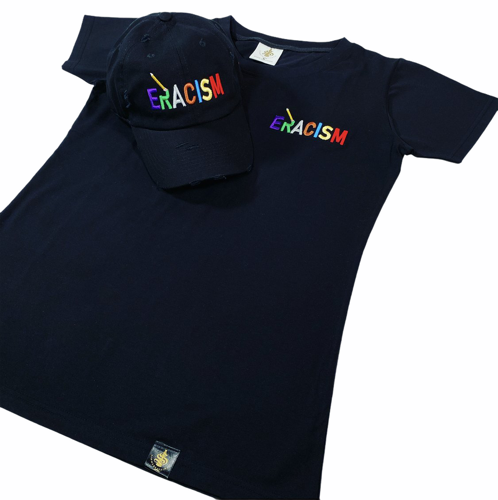 Eracism Embroidered T-shirt - (Men, Women) - colors (Black, White) - TheSinners2Saints