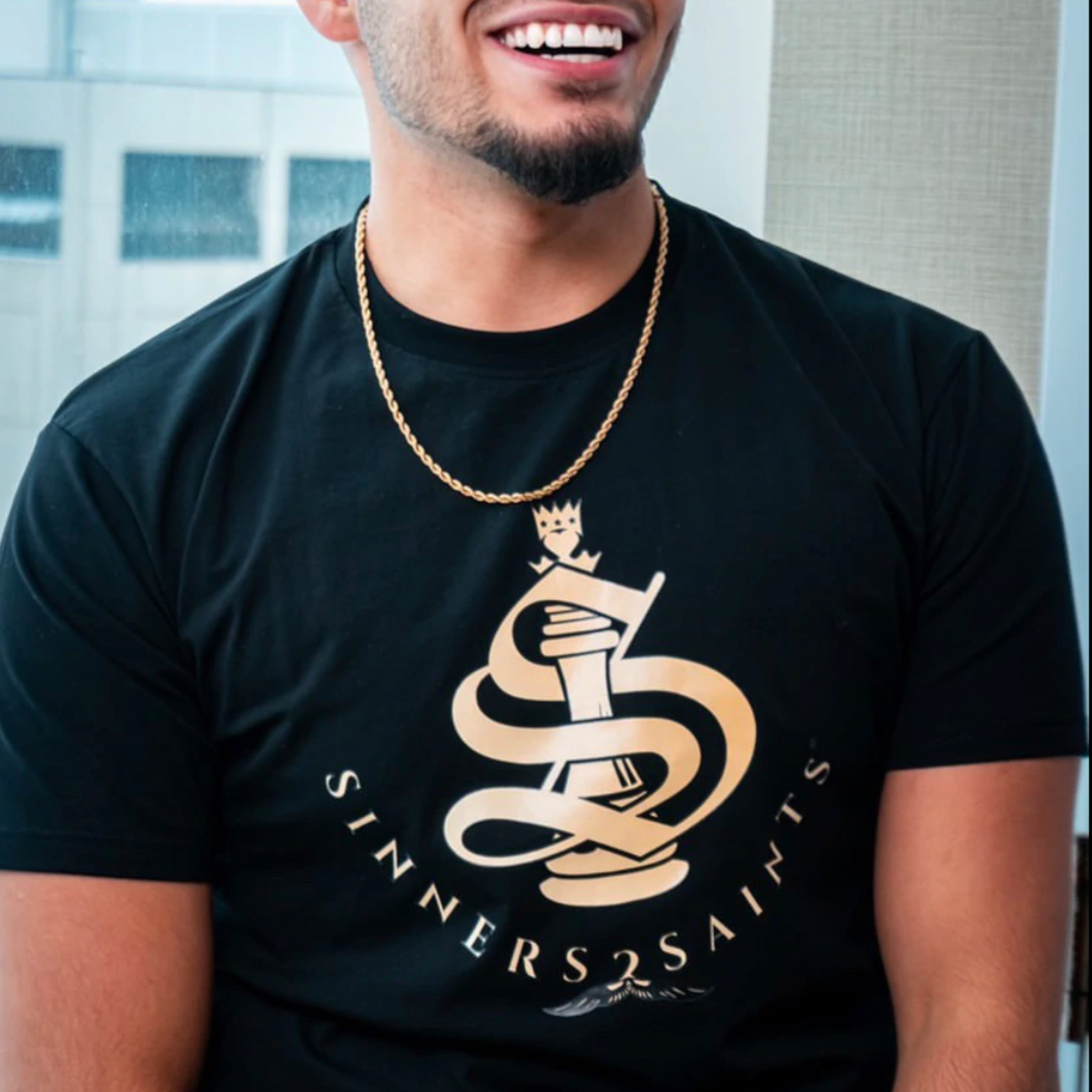 Logo T-Shirt (Men and Women) - colors (Black, Red) - TheSinners2Saints