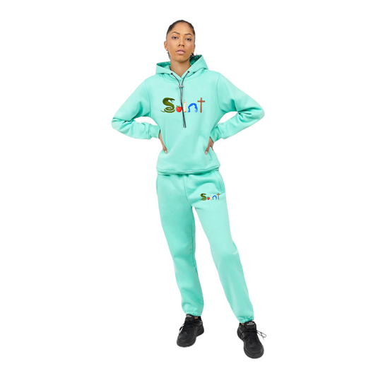 SAINT Matching Sets (Hoodies and Pants) - Aqua/ Turquoise color **Limited Release - TheSinners2Saints