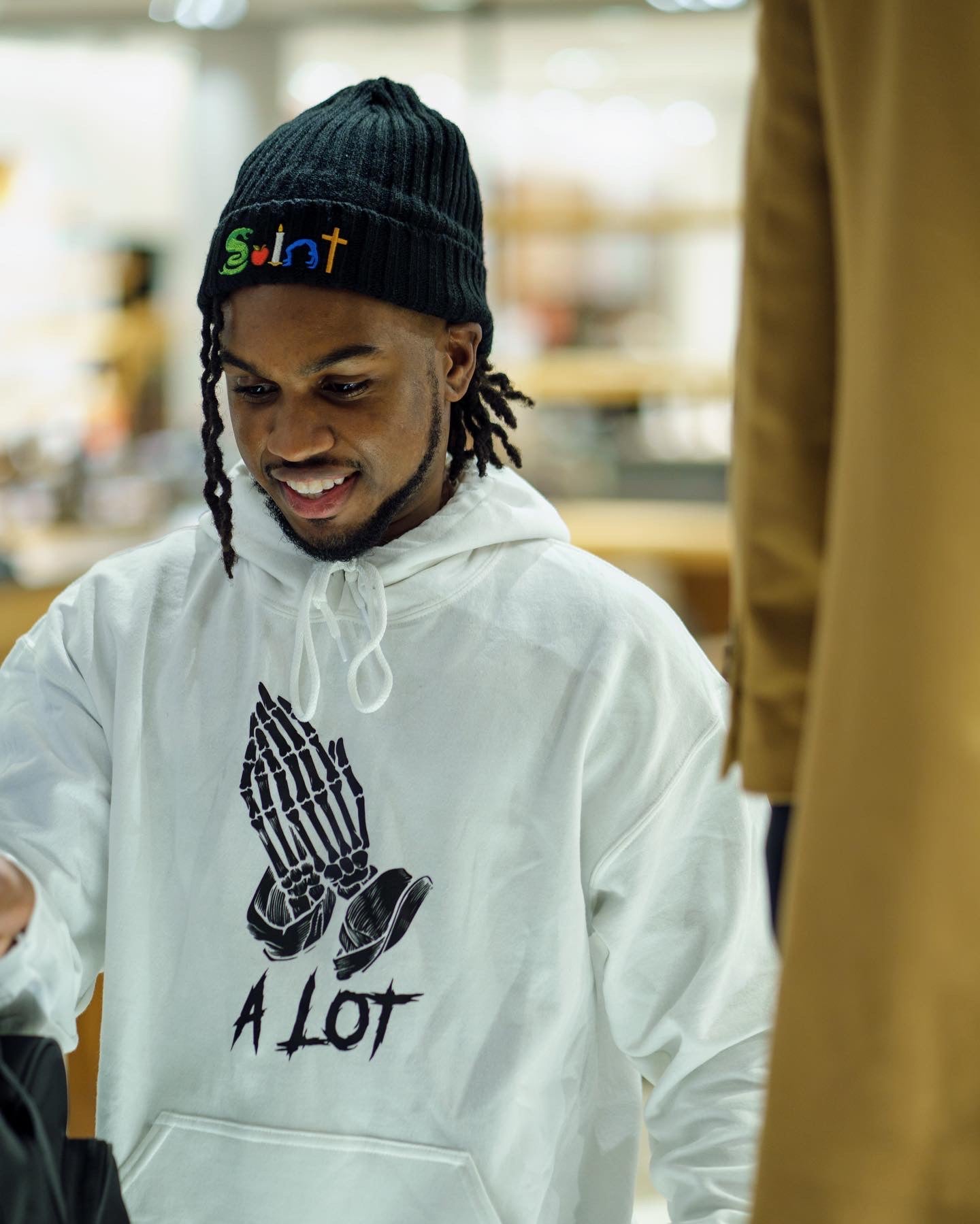 Pray A Lot Hoodie - (Men and Women) - White color - TheSinners2Saints