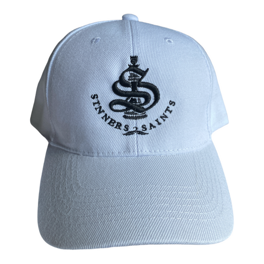 Embroidered Logo Dad hat - Hats - (White) - TheSinners2Saints