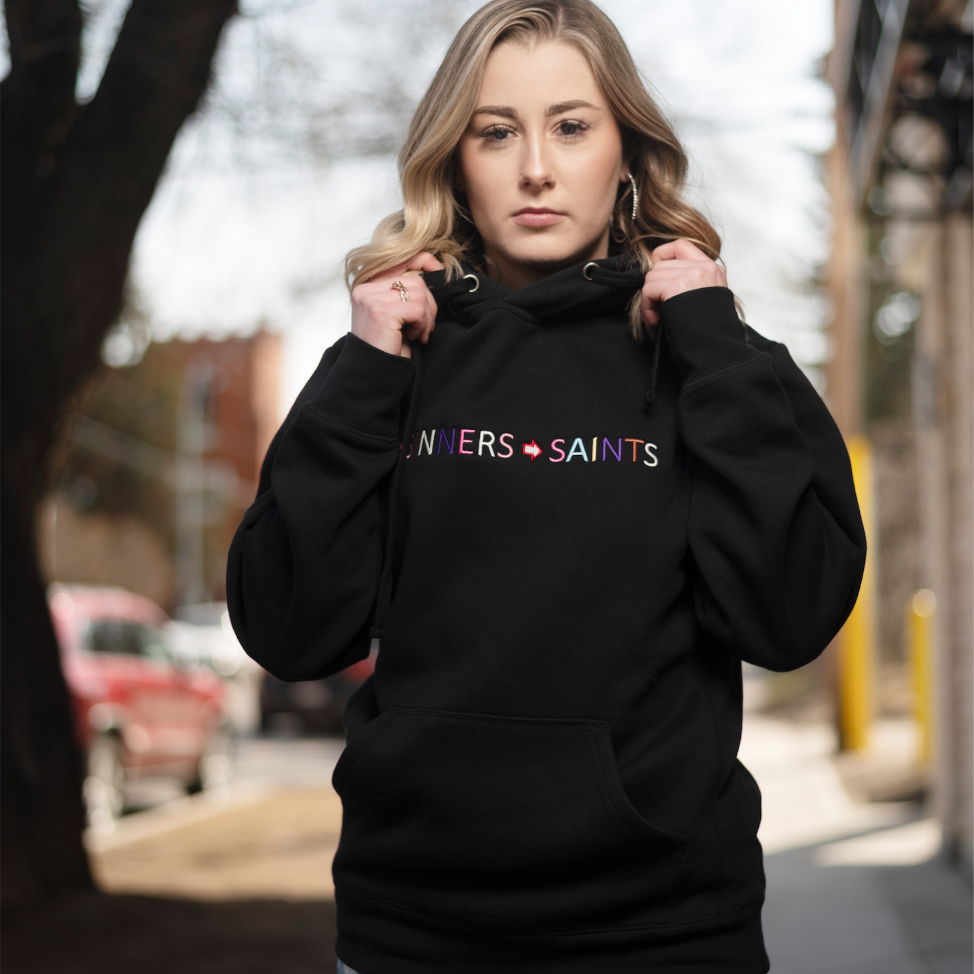 Direction Matters - Sinners to Saints Embroidered Hoodie (Colors Black, Brown) - TheSinners2Saints