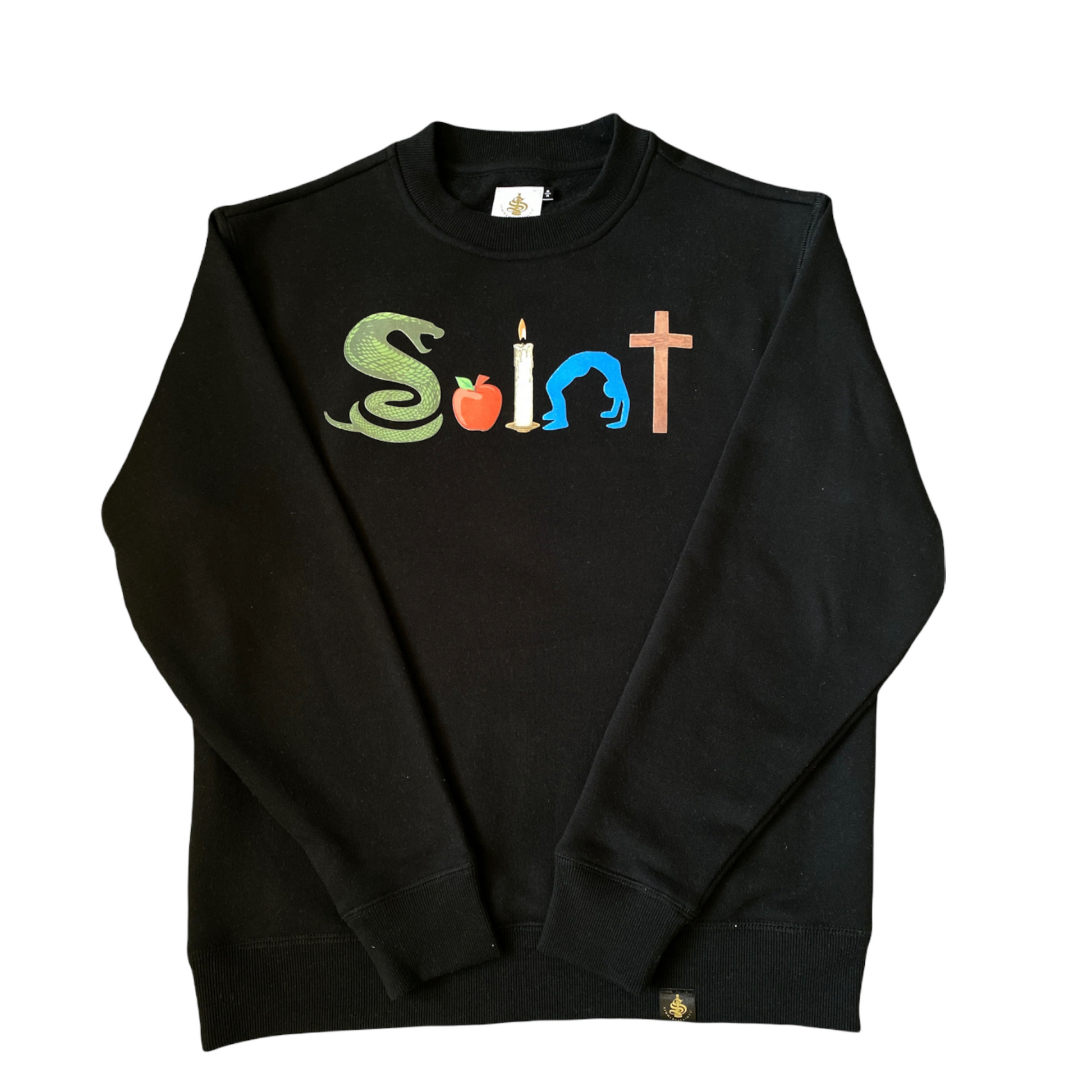 SAINT - Crewneck Sweatshirt (Men, Women) - colors (Black, Dark Orange) *Limited Restock** - TheSinners2Saints