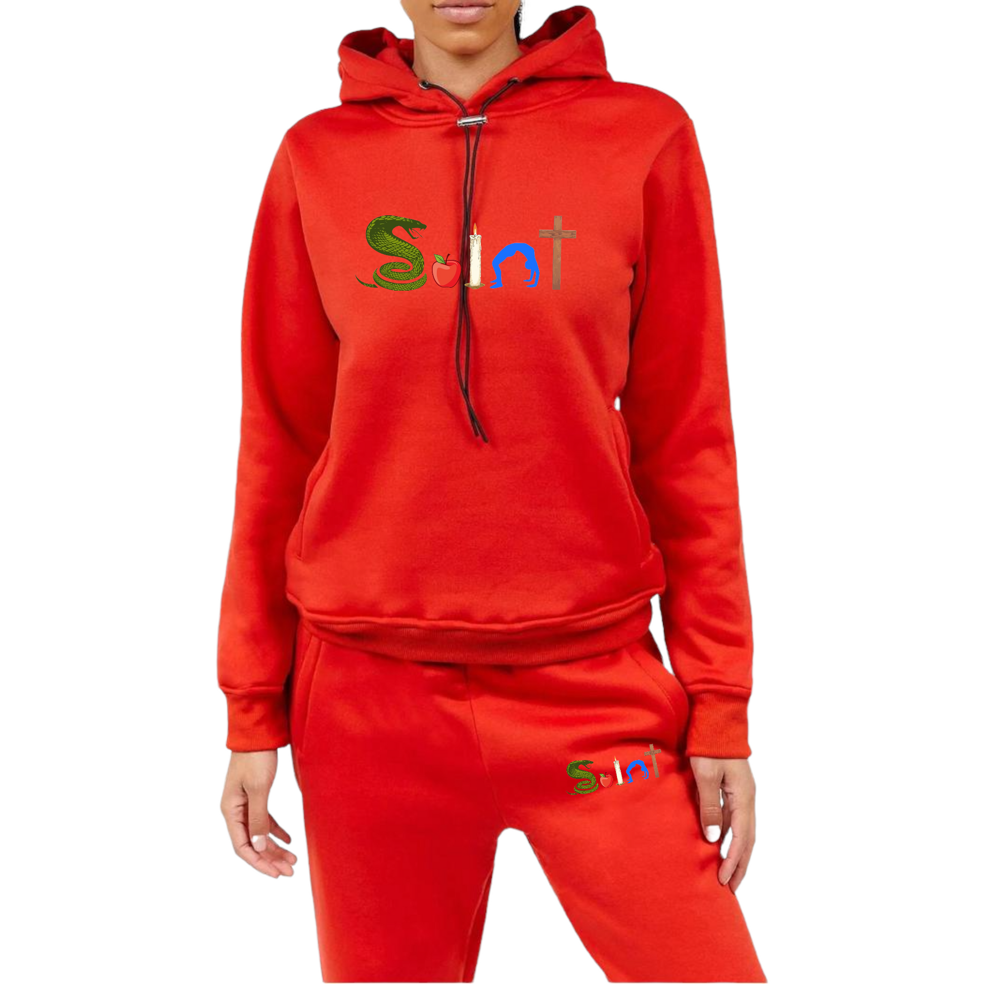SAINT Matching Sets (Hoodies and Pants) - Red color **Limited Release - TheSinners2Saints