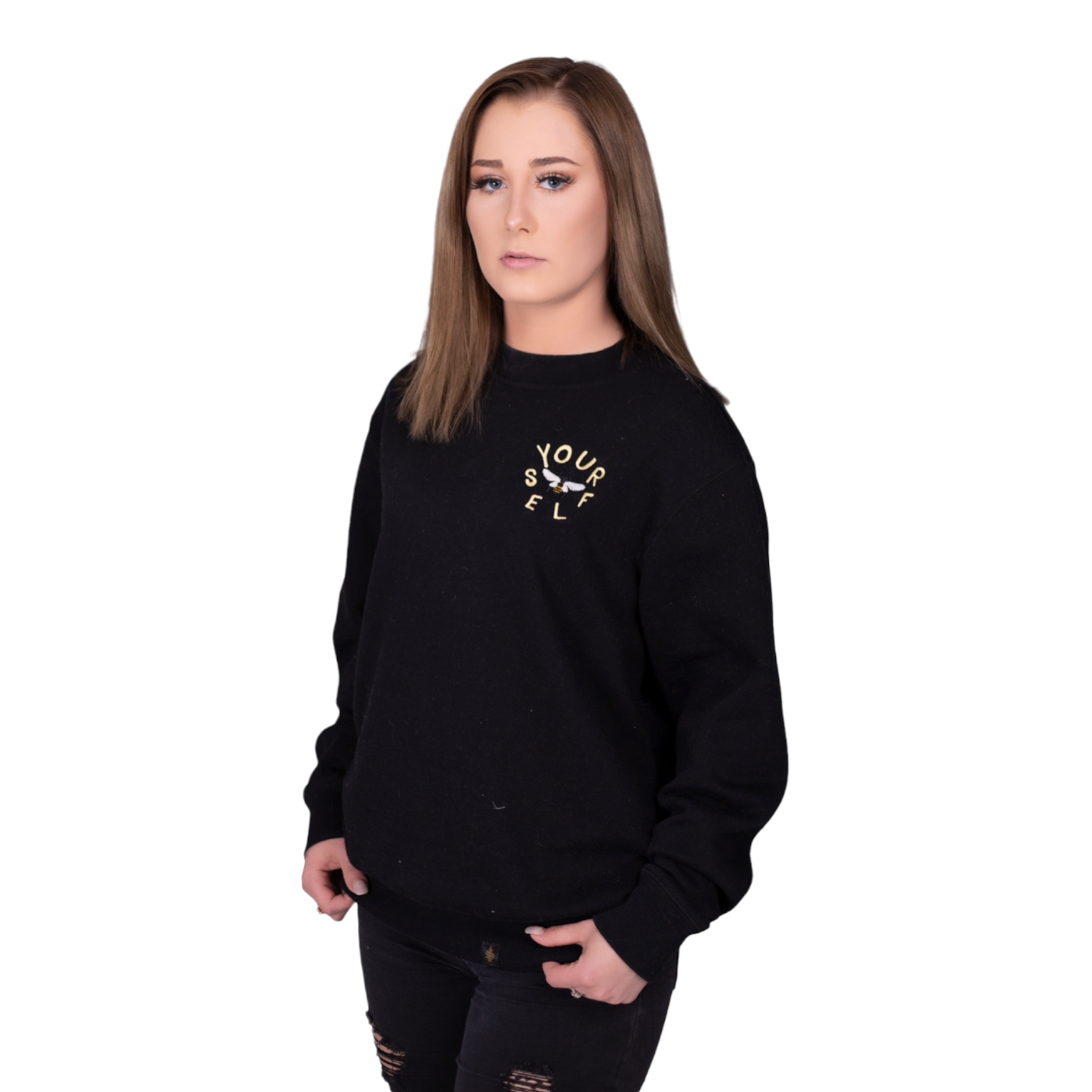 Embroidered Bee yourself crewneck sweatshirt - Unisex - TheSinners2Saints