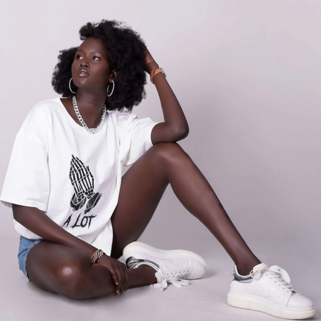 T-Shirt - Pray A Lot (Men, Women) - colors - (White, Mustard) - TheSinners2Saints