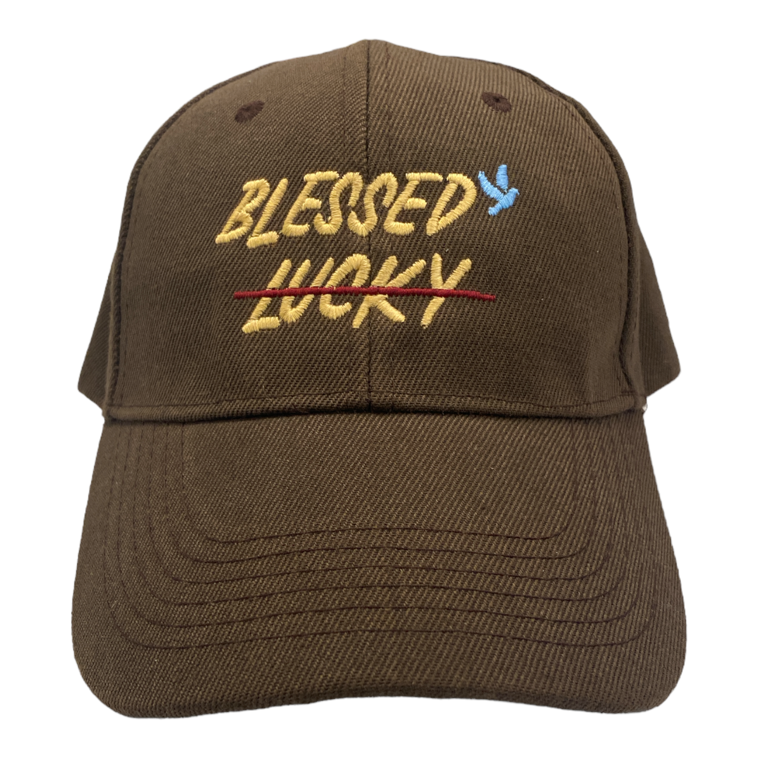 ‘Blessed, Not Lucky’ Embroidered sleek Hats *Adjustable **Limited Release Only** - Blessed one - TheSinners2Saints