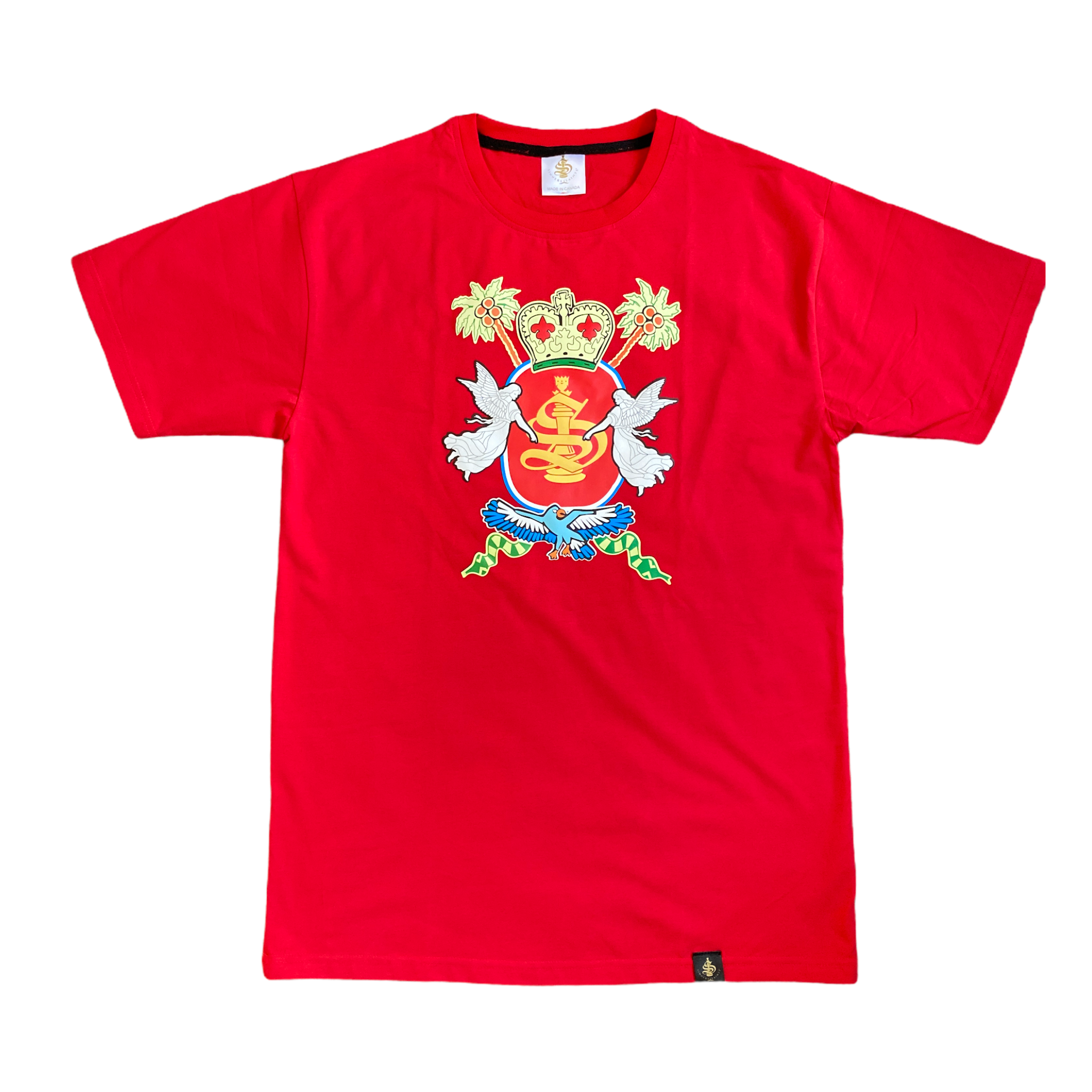 'Coat of Arms' 3D Embossed Design T-shirts - Red, Black, White Special Release!! - TheSinners2Saints