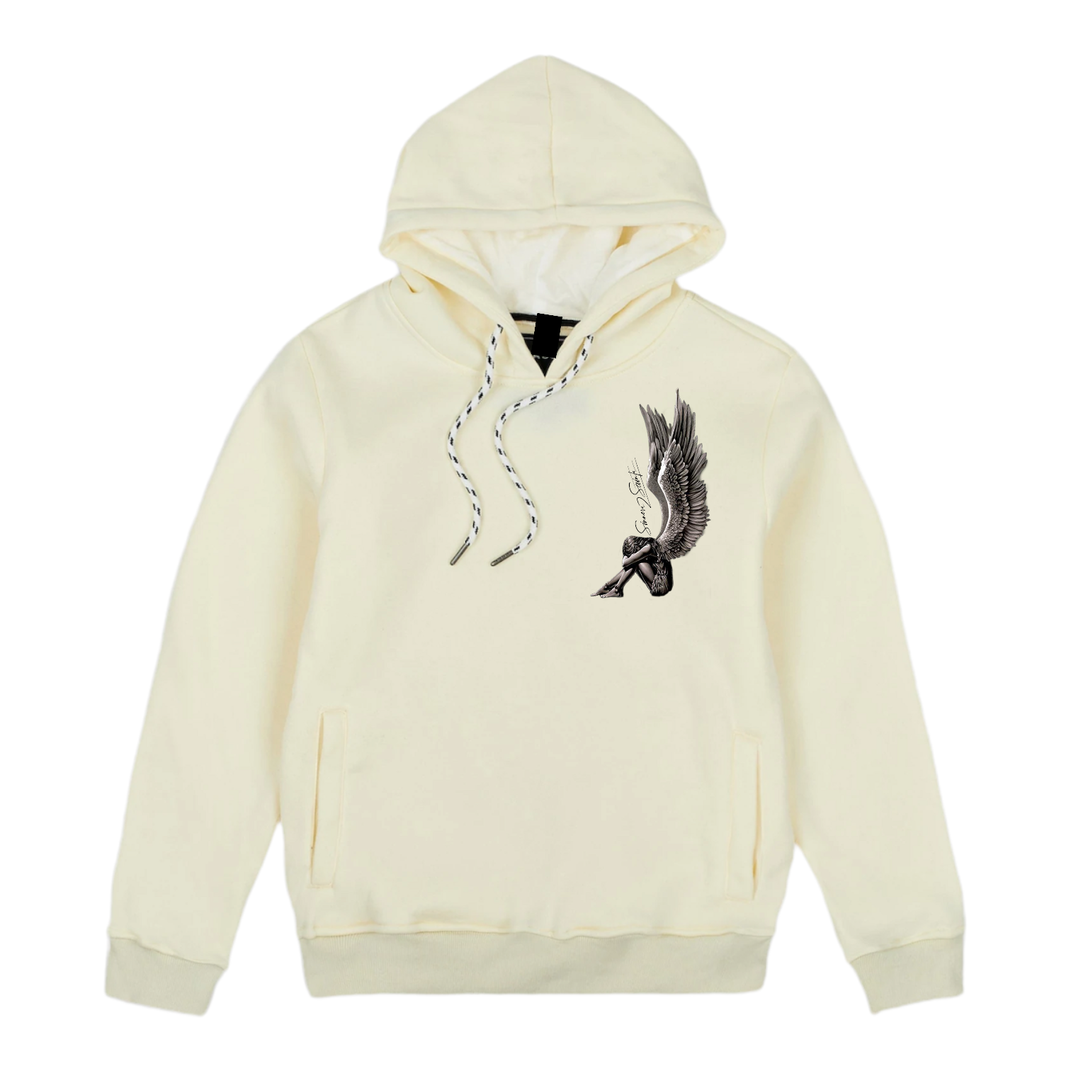 Angel Matching set (Hoodie with Pant) - Vanilla/Ecru color *Unisex - Limited stock only - TheSinners2Saints